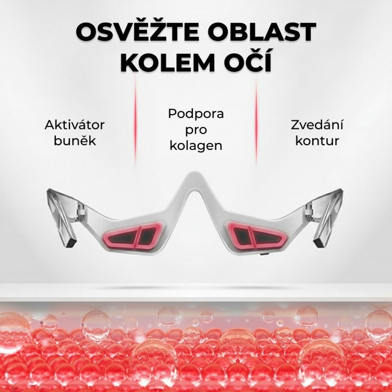 LumoEye 2v1 terapie červeným světlem + EMS pro oční okolí