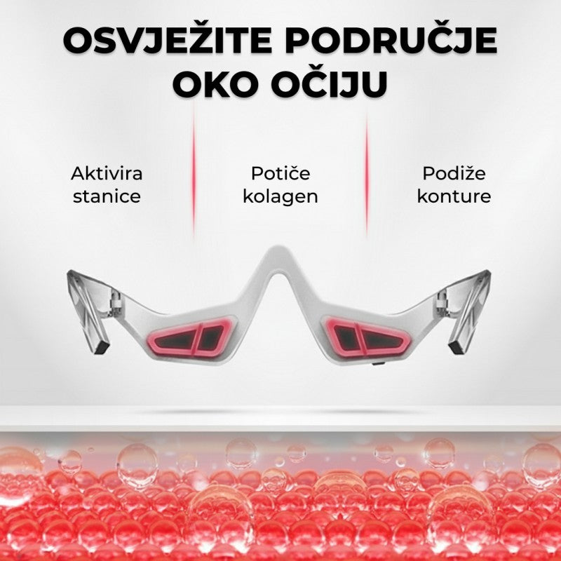 Lumo 2-u-1 terapija crvenim svjetlom + EMS za područje oko očiju